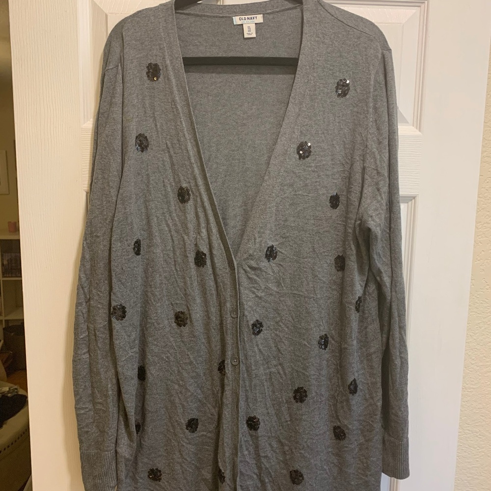 Old Navy Sequin Dot Cardigan